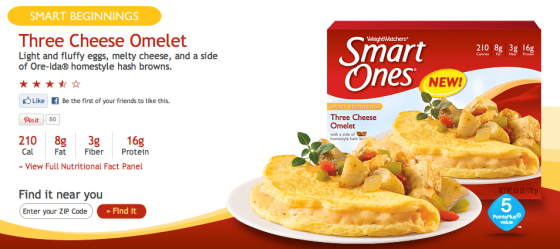 SmartOnes Three Cheese Omelet